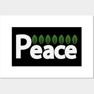 Peace bringing peace text design Posters and Art